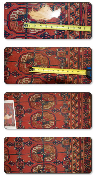 Repairing oriental rugs