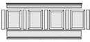 Elite Raised Panel Wainscoting 8 ft Kit with 4--20 Panels