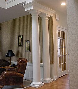 interior wall architectural columns decor