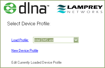 Figure 4: Select Device Profile