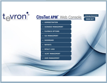 CitraTest APM Web Console