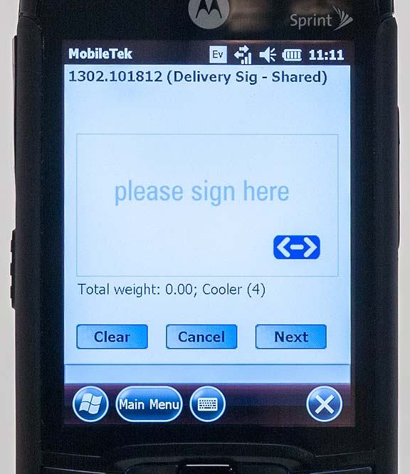 Smart Phone Delivery Tracking
